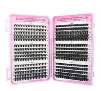 Individual Eyelashes Kit 600+ Pieces 30D-40D-50D-60D-80D-100D Volume Cluster Lashes Extensions, DIY Fluffy Russian Style Lashes, 8-16mm Mixed Length Lash Clusters for Women & Girls