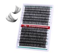 Individual Eyelashes Lash Clusters Kit C Curl Eyelashes Individual Kit Natural Lash Extension Kit with Russian Cluster Mix 9-16mm（40P+50P）