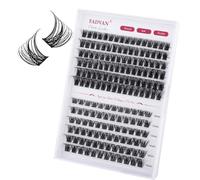 Individual Eyelashes Lash Clusters Kit D Curl Eyelashes Individual Kit Natural Lash Extension Kit with Russian Cluster Mix 10-16mm（C3+C4）