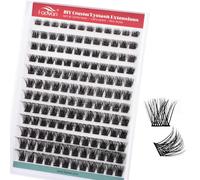 Individual Eyelashes Lash Clusters Kit D Curl Eyelashes Individual Kit Natural Lash Extension Kit with Russian Cluster Mix 8-16mm（C09）