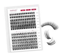 Individual Eyelashes Lash Clusters Kit D Curl Eyelashes Individual Kit Natural Lash Extension Kit with Russian Cluster Mix10-16mm（C02+C04）