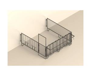Individual group kit 5 calves, zinc-plated, complete Kerbl