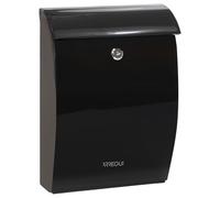 Individual Heavy Duty Plastic Mailbox Letter Box - Medium Size (A4 and Magazines) - Easy to Assemble - Black