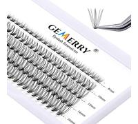 Individual Lashes 100PCS Cluster Lashes C Curl 10 Roots 0.07mm 8-16mm Eyelashes Cluster Eyelashes Individual Ribbon Lashes Wide Stem Natural Cluster Volume Lashes DIY Handmade (10D-C-0.07-8-16mm)