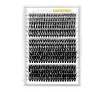 Individual Lashes 320pcs LANKIZ Cluster Lashes 30D+40D+50D D Curl 10-16mm Mix Individual Eyelashes Extensions DIY Lash Clusters False Eyelashes Lash Extensions For Home Use