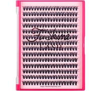individual lashes cluster eyelashes individual lashes diy eyelash extension self applicaton lash clusters falscara lashes false eyelashes (9mm, 0.07D Curl 40D)