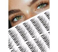 Individual Lashes Natural Manga Looking Extension Mink Lashes Cluster False Lash Wispy Fluffy Manhua Eyelashes DIY Pre-styled 7Pair N07