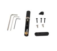 Individual Metal Bridge for Guitar Bass, Headless Fanned Design, Single String Saddle Tailpiece, Adjustable Height and Interval, Wide Compatibility for 5/6 String Guitars