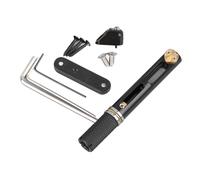 Individual Metal Single String Saddle Tailpiece Headless Fanned Fan Bridge for Guitar Bass Adjustable Height Interval