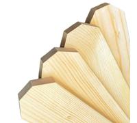 Individual Picket Fence Panels - Timber Wood Fencing Pales, Smooth Multiple Sizes - Wooden Garden Fence Boards for Outdoor, Gate, and Landscaping Projects (900mm, 10)