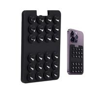 Individual suction cup, flexible, compact, silicone card holder for phone self-adhesive cell phone holder | window mirror wall shower shower bathroom office strong responsibility card holder home