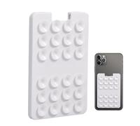 Individual suction cup, flexible, compact, silicone card holder for phone self-adhesive cell phone holder | window mirror wall shower shower bathroom office strong responsibility card holder home