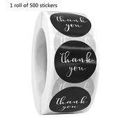 Individual Thank You Stickers Gold Silver Foil Seal Label Small Shop Wedding Gift Packaging Envelope Stationery Sticker