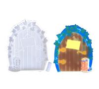Individualized Decoration Silicone for Door Artistic Ornament Silicone Mold for Making Dwarf Door Decorations Suitable Various Materials Mold