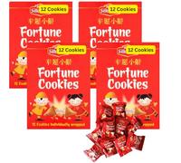 Individually Wrapped Fortune Cookies - 70G - 12 Biscuits per Pack (4x12 Cookies)