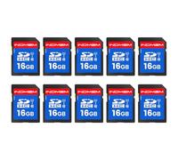 INDMEM SD Card 16GB, 10-Pack UHS-I Class 10 MLC Flash Memory Card, High-Speed Secure Digital Cards for Cameras, DSLR, Action Cams - Reliable Storage