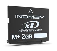 INDMEM xD-Picture Card 2GB(Type M+) 2GB XD Flash Memory Cards for Olympus Fuji Fujifilm Old Digital Camera, Support Panorama Function,Create 3D Image and Digital Painting