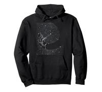 Indo-Pacific Sailfish Under The Stars Vintage Ocean Nature Pullover Hoodie