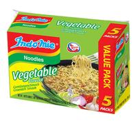 INDOMIE - Instant Pasta Vegetables Pack of 5 - (1 x 5 x 75 g)