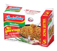 Indomie Mi Goreng Stir-Fry Noodles, 5 x 80g | Authentic Indonesian stir-fry noodles - 5 x 80 g - ready in 3 minutes - ideal as a quick meal