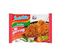 Indomie Mi Goreng Stir-Fry Noodles Hot & Spicy 80g Pack of 10 Authentic Indonesian Instant Noodles