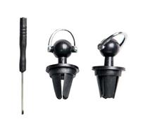 inDomit Car Air Vent Sunglass Holder Hanger Pack of 2 (Silver)