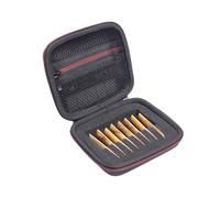 inDomit Hard Protective Travel Case Compatible with Professional Alto Saxophone Reeds,Traditional Reeds for Saxophone Alto,Black&red(CASE ONLY)