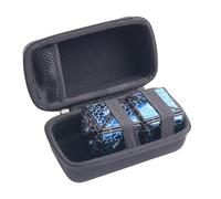 inDomit Hard Protective Travel Case Compatible with TOSY Magnet Pyramid Stone,Can Hold 24 Puzzle pcs and 4 Spinners,Black(CASE ONLY)