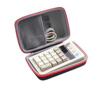 inDomit Hard Protective Travel Case Replacement Compatible with 8BitDo Retro 18 Mechanical Numpad(CASE ONLY) (Black&Red)