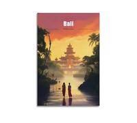 Indonesia Bali Vintage Travel Posters Picture Print Canvas Wall Paint Arts Decor Modern Home Artworks Idea 12x18inch(30x45cm)