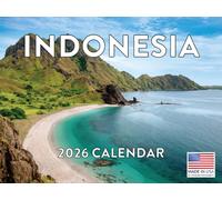 Indonesia Calendar 2026 Monthly Wall Calender 12 Month | American Made In The USA