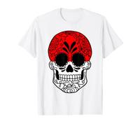 Indonesia Flag Gift Sugar Skull Indonesian Value Graphic T-Shirt
