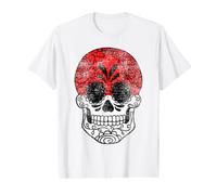 Indonesia Flag Gift Sugar Skull Indonesian Vintage Value Graphic T-Shirt