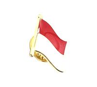 Indonesia Indonesian Metal Enamel Country Flag Pin Badge