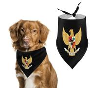 Indonesia Indonesian National Emblem Dog Bandana Pet Scarf for Small Medium Large Dogs Triangle Bibs Photo Prop Gift