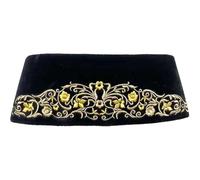 Indonesia Men's Hat Islam Muslim Cap Peci Kopiah Cap Philippines Head Accessory for Islamic Men Worship Supplies Black