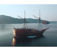 Indonesia: The Lady And The Pirate Ship