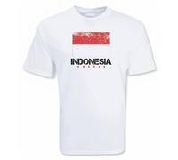 Indonesia Women's Soccer T-Shirt in White | Size: Medium Indonesia White M
