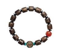 Indonesian Agarwood Bracelet 10mm - Handmade Buddha Bead Bracelet for Meditation & Prayer - Unisex Tibetan Buddhism Gift
