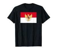 Indonesian Flag of Indonesia with Emblem Value Graphic T-Shirt