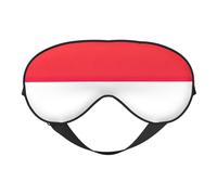 Indonesian Flag Print Comfortable Sleep Eye Mask Men Women Lightweight Travel Nap Meditation Yoga Work