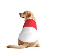 Indonesian flag Print Dog T-Shirt - Casual Summer Pet Top Lightweight Dog Clothes Apparel for Medium Large Dogs