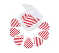 Indonesian flag print Guitar Picks 12 Pack, Mixed (0.46-0.96mm) with Storage Case for Guitar,ukulele