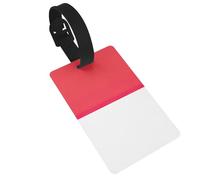 Indonesian Flag Print Luggage Bag Tag, Waterproof PVC Suitcase Tags with Wristband for Easy Luggage Identification