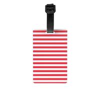 Indonesian Flag Print Luggage Tags for Suitcases Labels Set Waterproof Easy-to-Identify Travel Daily Use