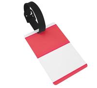Indonesian Flag Print Luggage Tags with Detachable Wristband, Travel Bag Tags, Easy to Identify