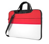 Indonesian Flag Print Ultra-Thin Portable Laptop Bag Stylish Women Men Briefcase Office Commute Travel