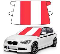 Indonesian Flag Print Windshield Protector For Cars, Waterproof Frost Vehicle Cover 175Ã-108 Cm Includes Straps