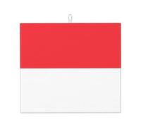 Indonesian Flag Prints Kitchen countertop Absorbent mat Water-Absorbent and Non-Slip for Tableware Kitchen countertop Sink