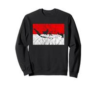Indonesian Flag Silhouette, Travel Asia, Indonesia Sweatshirt